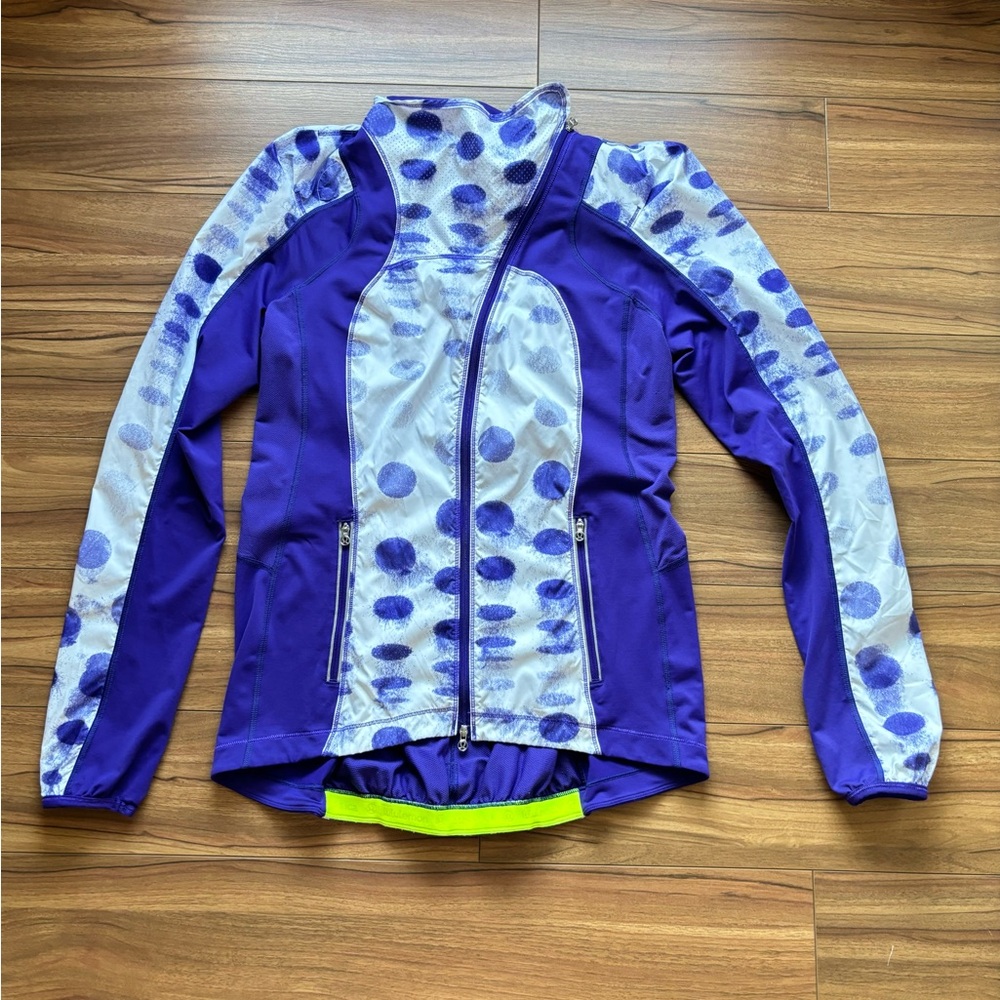 Women’s Lululemon Purple Seaside Dot Jacket size 8